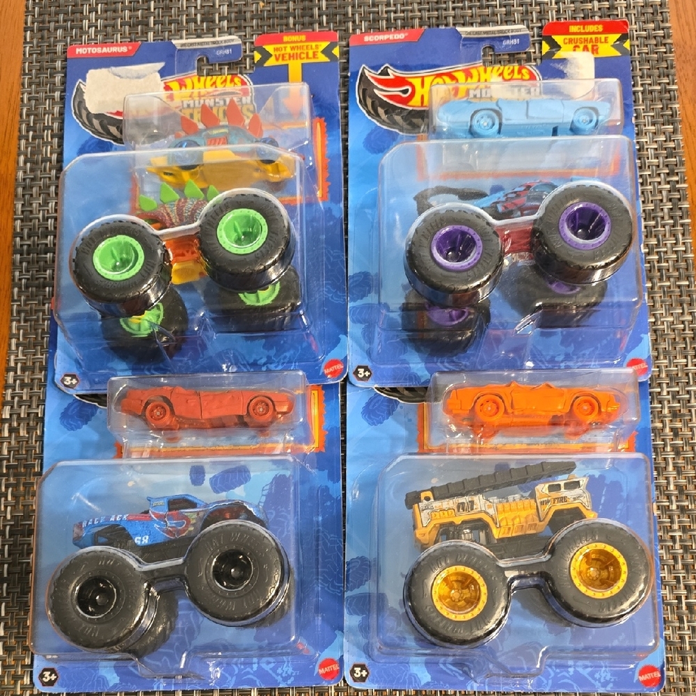 Hot Wheels - Monster Trucks - Set of 4